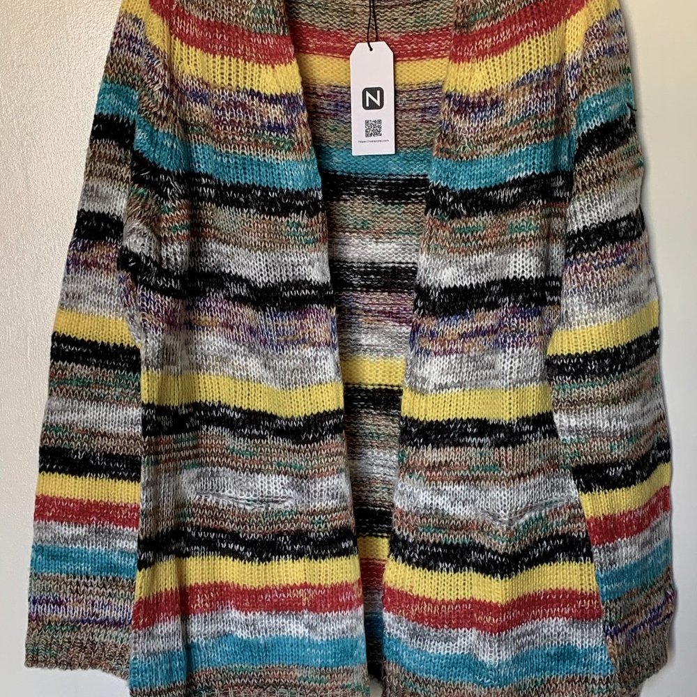 Striped Cardigan Sweater Women's Size 3X